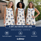 Friends in matching Women's Technicolor Tropics Custom Face Tank Dress — a group gift photo