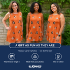 Friends in matching Women's Pineapple Jukebox Custom Face Tank Dress — a group gift photo