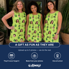 Friends in matching Women's Avo Groove Custom Face Tank Dress — a group gift photo