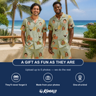 Friends in matching Men's Bait Ballet Custom Face Shirt & Shorts Set — a group gift photo