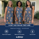 Friends in matching Women's Jig Jamboree Custom Face Tank Dress — a group gift photo