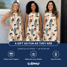 Friends in matching Women's Grip Happens Custom Face Tank Dress — a group gift photo