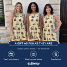 Friends in matching Women's Putting Prizes Custom Face Tank Dress — a group gift photo