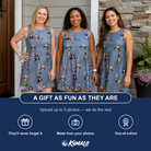 Friends in matching Women's Ace Accolades Custom Face Tank Dress — a group gift photo