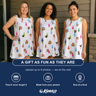 Friends in matching Women's Cedar Caddie Custom Face Tank Dress — a group gift photo