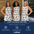 Friends in matching Women's Par Pickets Custom Face Tank Dress — a group gift photo