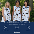 Friends in matching Women's Tee Hee Custom Face Tank Dress — a group gift photo