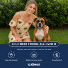 Friends in matching Women's Chewsy Chompers Custom Dog Face Off-Shoulder Dress — a group gift photo