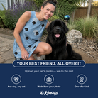 Friends in matching Women's Pooch Porches Custom Dog Face Tank Dress — a group gift photo