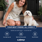 Friends in matching Women's Ruff Routes Custom Dog Face Tank Dress — a group gift photo