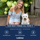 Friends in matching Women's Pup Pendants Custom Dog Face Off-Shoulder Dress — a group gift photo
