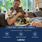 Friends in matching Men's Catnap Cabins Custom Cat Face Shirt & Shorts Set — a group gift photo