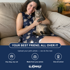 Friends in matching Women's Mewsed Charm Custom Cat Face Tank Dress — a group gift photo
