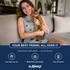 Friends in matching Women's Purrcussion Pings Custom Cat Face Tank Dress — a group gift photo