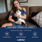 Friends in matching Women's Yarn Yowls Custom Cat Face Off-Shoulder Dress — a group gift photo