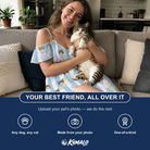 Friends in matching Women's Naptime Nooks Custom Cat Face Off-Shoulder Dress — a group gift photo