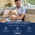 Friends in matching Men's Naptime Nooks Custom Cat Face Shirt & Shorts Set — a group gift photo