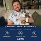 Friends in matching Men's Kitty Plumes Custom Cat Face Polo Shirt — a group gift photo