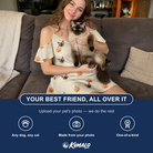 Friends in matching Women's Fiery Fiends Custom Cat Face Off-Shoulder Dress — a group gift photo