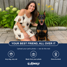 Friends in matching Women's Fiery Fiends Custom Dog Face Off-Shoulder Dress — a group gift photo