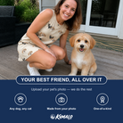 Friends in matching Women's Winged Whispers Custom Dog Face Tank Dress — a group gift photo