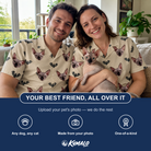 Friends in matching Women's Winged Whispers Custom Cat Face Hawaiian Shirt — a group gift photo