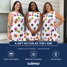 Friends in matching Women's Patch Prowlers Custom Face Tank Dress — a group gift photo