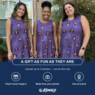 Friends in matching Women's Spider Social Custom Face Tank Dress — a group gift photo