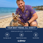Friends in matching Men's Spider Social Custom Dog Face Shirt & Shorts Set — a group gift photo
