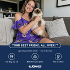 Friends in matching Women's Leggy Lurkers Custom Cat Face Off-Shoulder Dress — a group gift photo