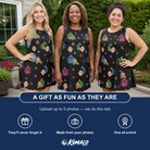Friends in matching Women's Lantern Lunacy Custom Face Tank Dress — a group gift photo
