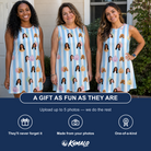 Friends in matching Women's Harvest Haunters Custom Face Tank Dress — a group gift photo