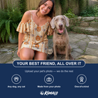 Friends in matching Women's Spooky Squash Custom Dog Face Off-Shoulder Dress — a group gift photo
