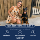Friends in matching Women's Spooky Squash Custom Dog Face Tank Dress — a group gift photo