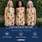 Friends in matching Women's Gourd Grins Custom Face Tank Dress — a group gift photo