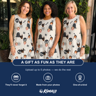 Friends in matching Women's Cryptic Crawlies Custom Face Tank Dress — a group gift photo