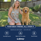 Friends in matching Women's Tombstone Tango Custom Dog Face Tank Dress — a group gift photo