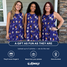Friends in matching Women's Bone Appétit Custom Face Tank Dress — a group gift photo