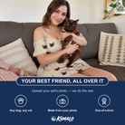 Friends in matching Women's Arachnid Antics Custom Cat Face Off-Shoulder Dress — a group gift photo