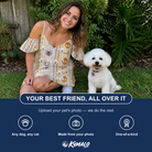 Friends in matching Women's Webbed Bones Custom Dog Face Off-Shoulder Dress — a group gift photo