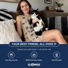 Friends in matching Women's Webbed Bones Custom Cat Face Tank Dress — a group gift photo