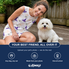 Friends in matching Women's Cauldron Crowns Custom Dog Face Tank Dress — a group gift photo