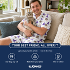Friends in matching Men's Cauldron Crowns Custom Cat Face Shirt & Shorts Set — a group gift photo