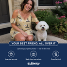Friends in matching Women's Spellbound Spires Custom Dog Face Off-Shoulder Dress — a group gift photo
