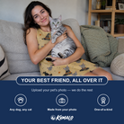 Friends in matching Women's Spellbound Spires Custom Cat Face Tank Dress — a group gift photo