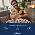 Friends in matching Men's Spellbound Spires Custom Cat Face Shirt & Shorts Set — a group gift photo