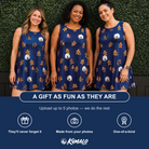 Friends in matching Women's Cookie Kringle Custom Face Tank Dress — a group gift photo