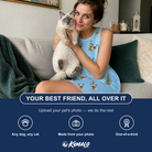 Friends in matching Women's Spruce Spectacle Custom Cat Face Tank Dress — a group gift photo
