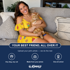 Friends in matching Women's Tree Trinkets Custom Cat Face Off-Shoulder Dress — a group gift photo