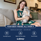 Friends in matching Women's Chimney Cheer Custom Cat Face Tank Dress — a group gift photo